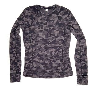 Lululemon Runderful Long Sleeve Top Heritage Camo Size 8